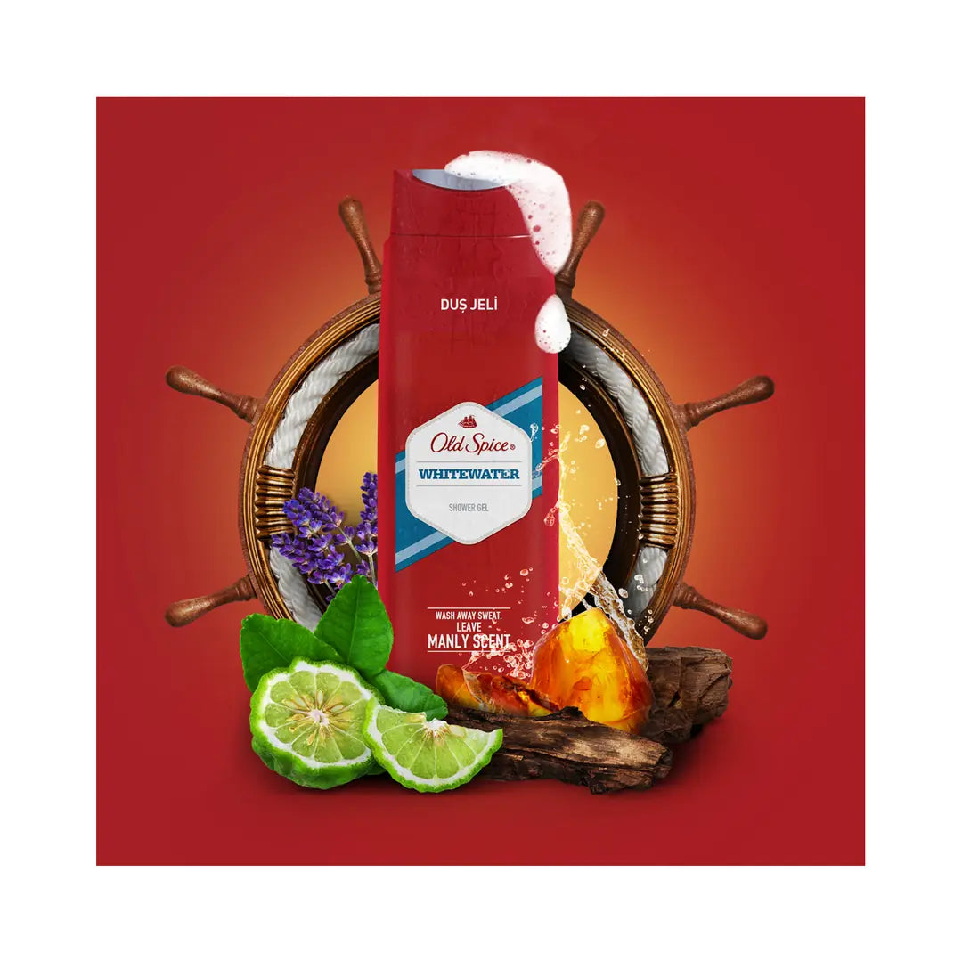 Old Spice White Water Shower Gel & Shampoo 400 ml by Beauty Care Bag
