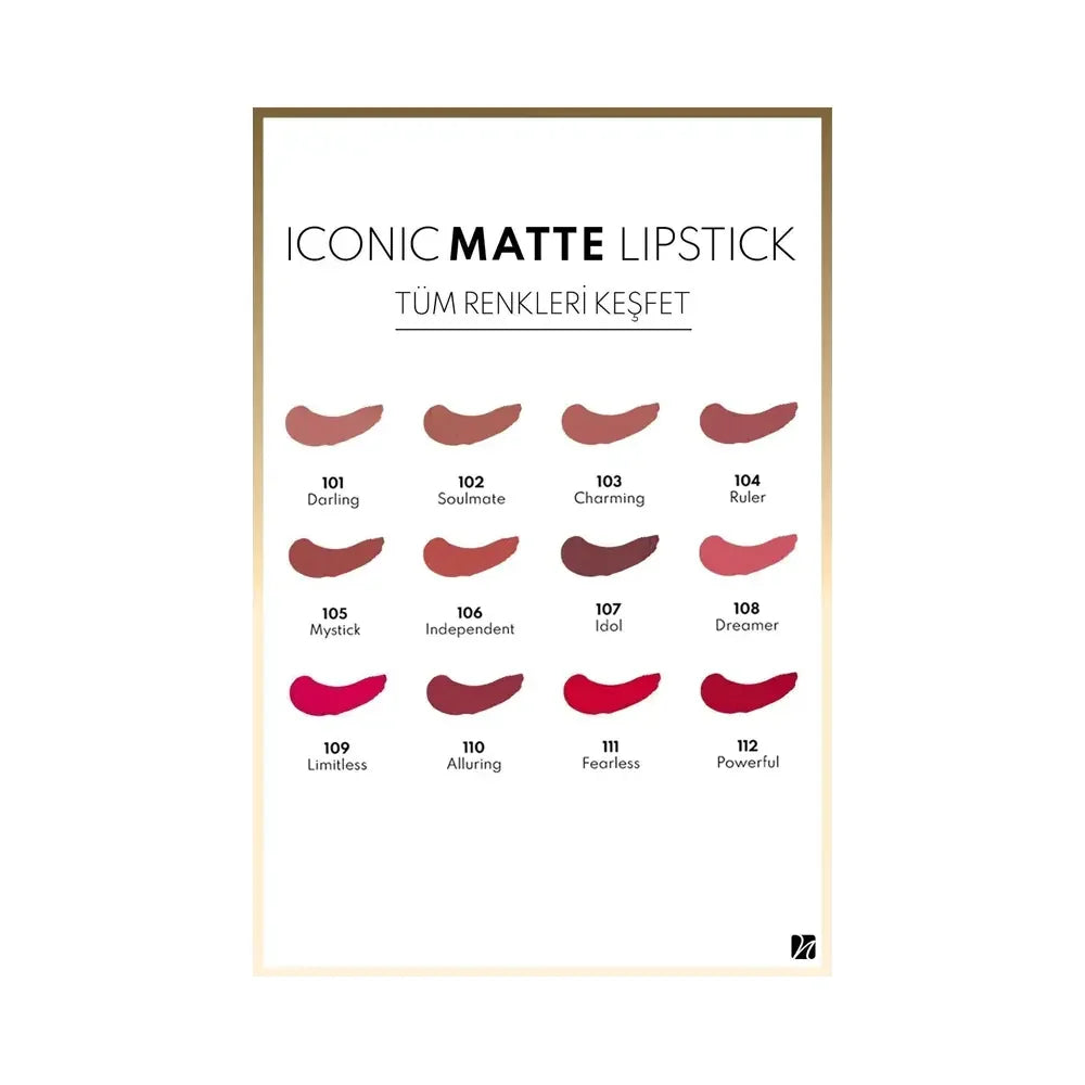 Note Iconic Matte Lipstick in 110 Alluring for Bold Lips by Beauty Care Bag