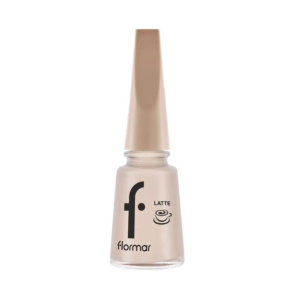 Flormar Glossy Finish Nail Polish 009 Creamy Latte by Beauty Care Bag