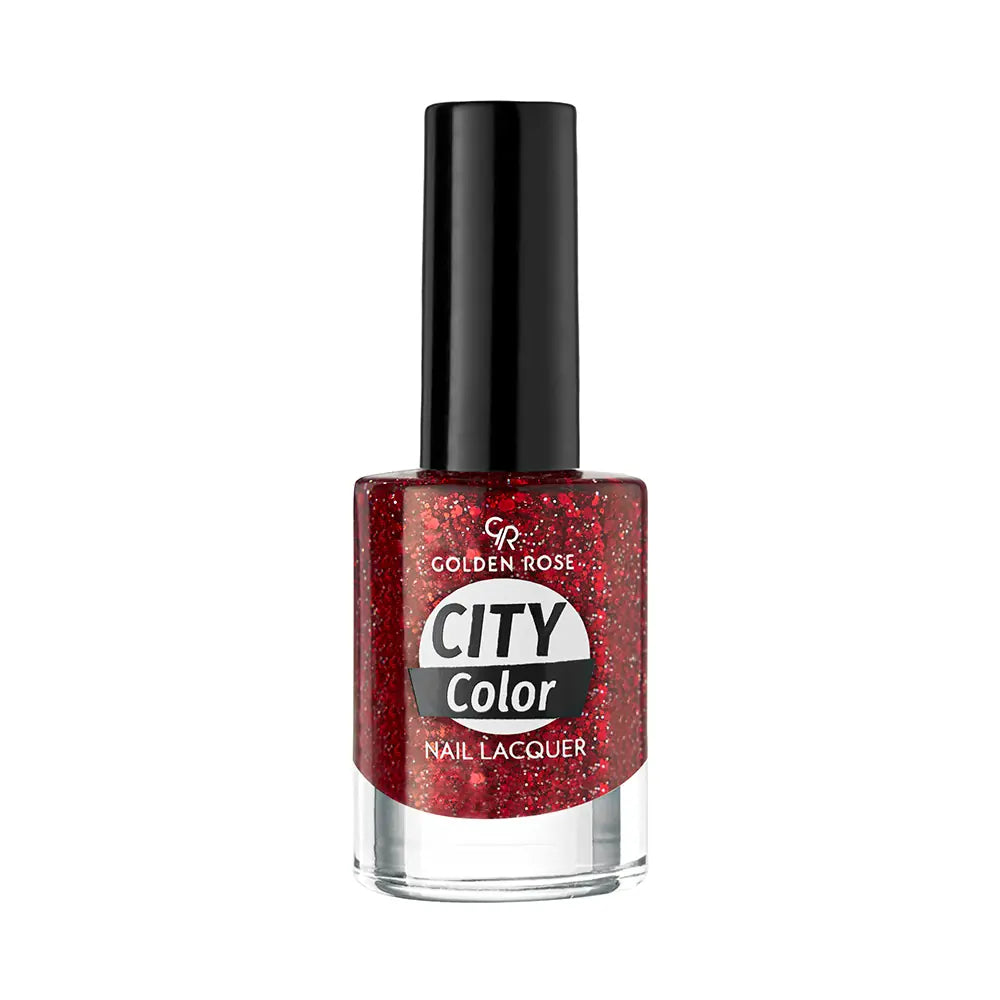 Golden Rose City Color Glitter Nail Lacquer No:110 10.2ml by Beauty Care Bag