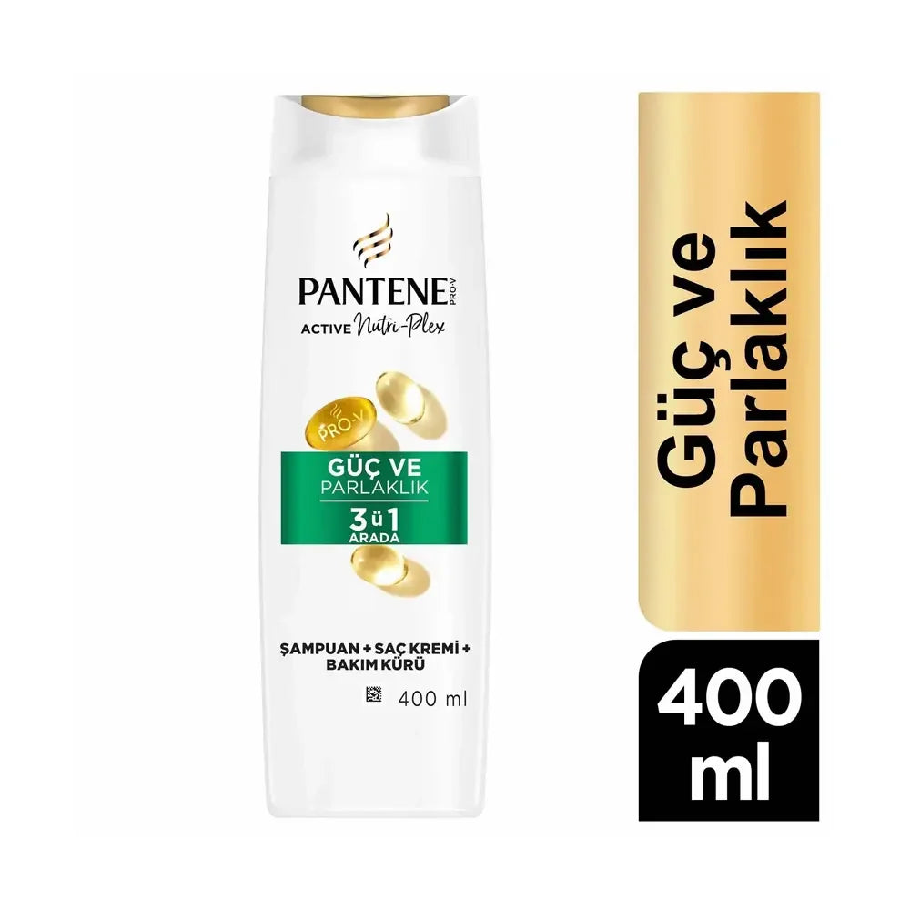 Pantene 3-in-1 Strength & Shine Shampoo 400 ml by Beauty Care Bag