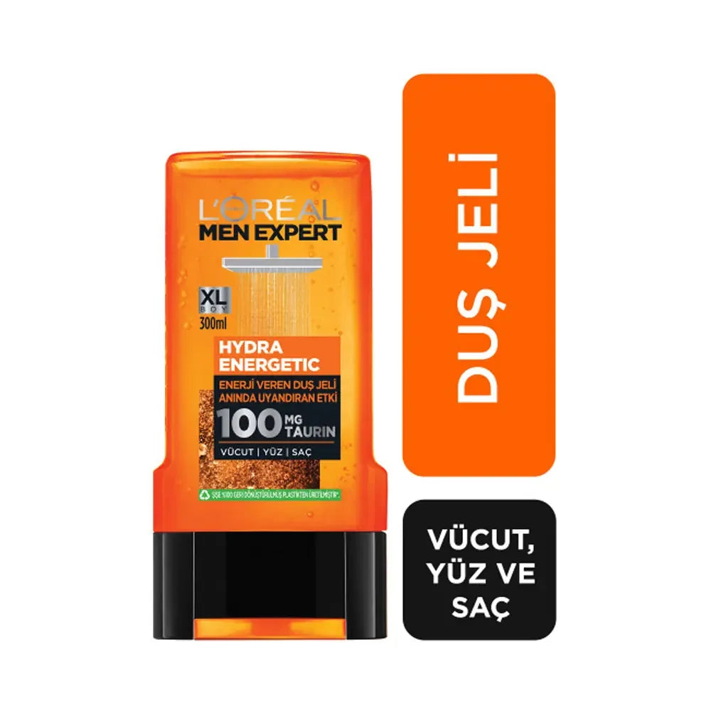 L'Oreal Paris Men Expert Taurine Energizing Shower Gel 300ml by Beauty Care Bag