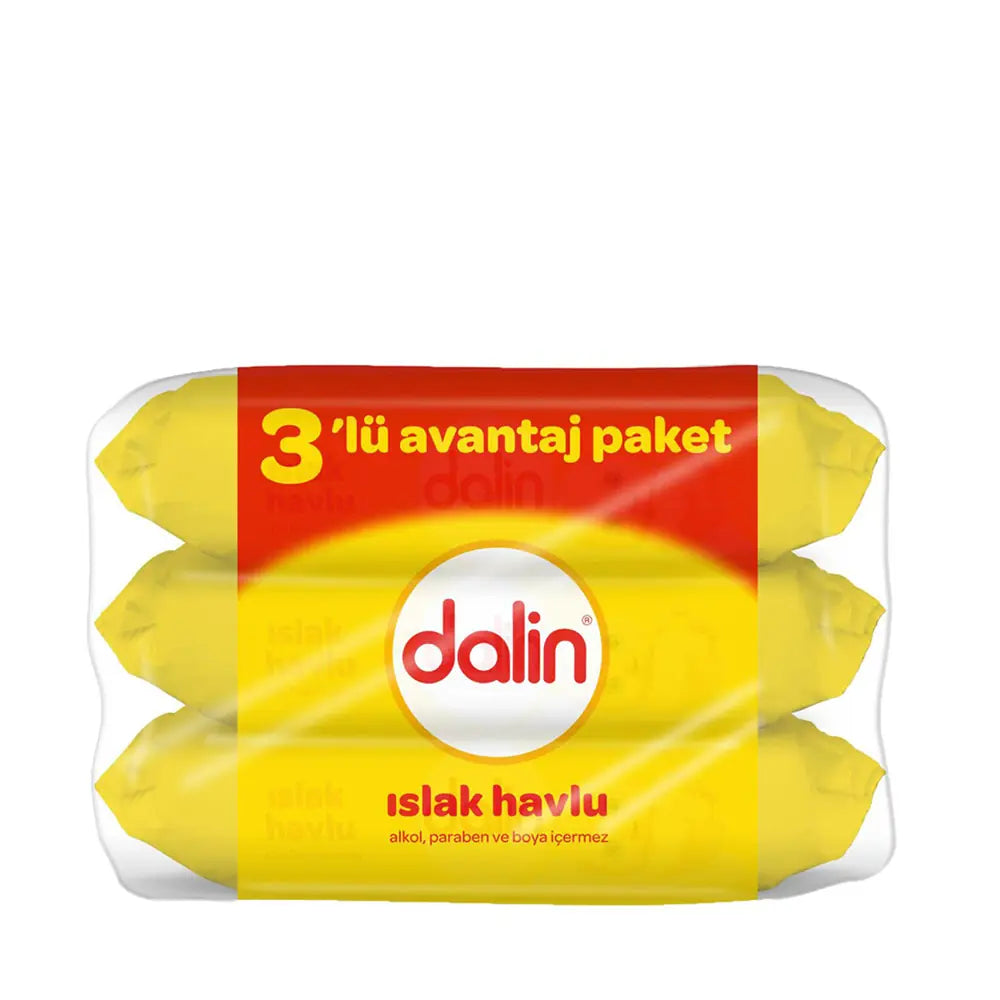 Dalin Classic Baby Wet Wipes for Gentle Cleansing 3x56 Pack by Beauty Care Bag