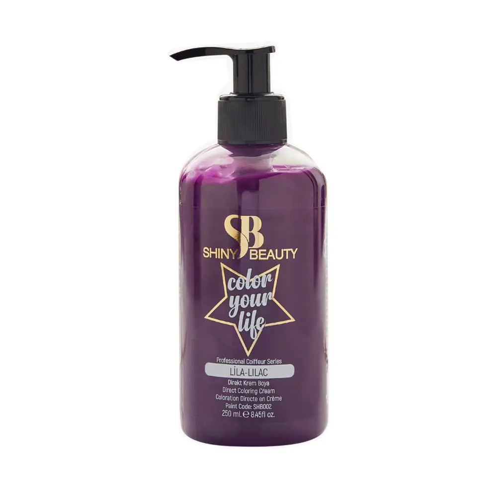 Shiny Beauty Hair Color Lila for Vibrant Tone 250ml by Beauty Care Bag