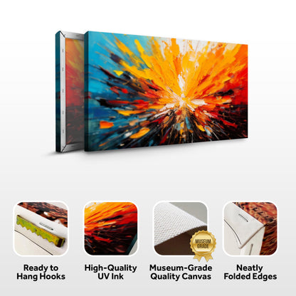 Modern Color Burst Wall Art by Tailored Canvases