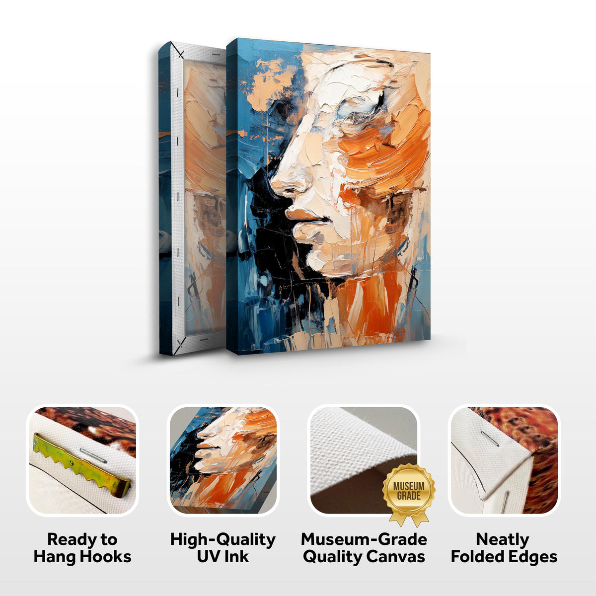 Modern Brush Stroke Abstract Wall Art by Tailored Canvases