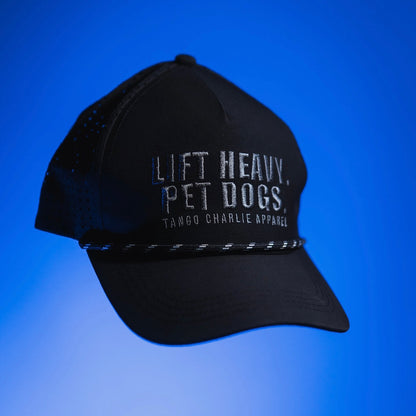 Lift Heavy. Pet Dogs. - Snapback Hat by Tango Charlie Apparel