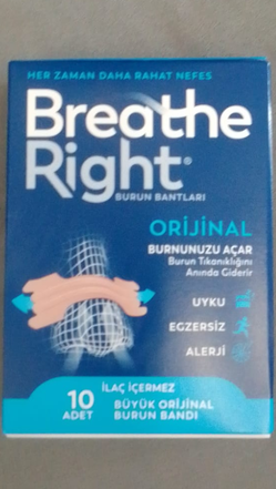 Breathe Right nasal strips, large size