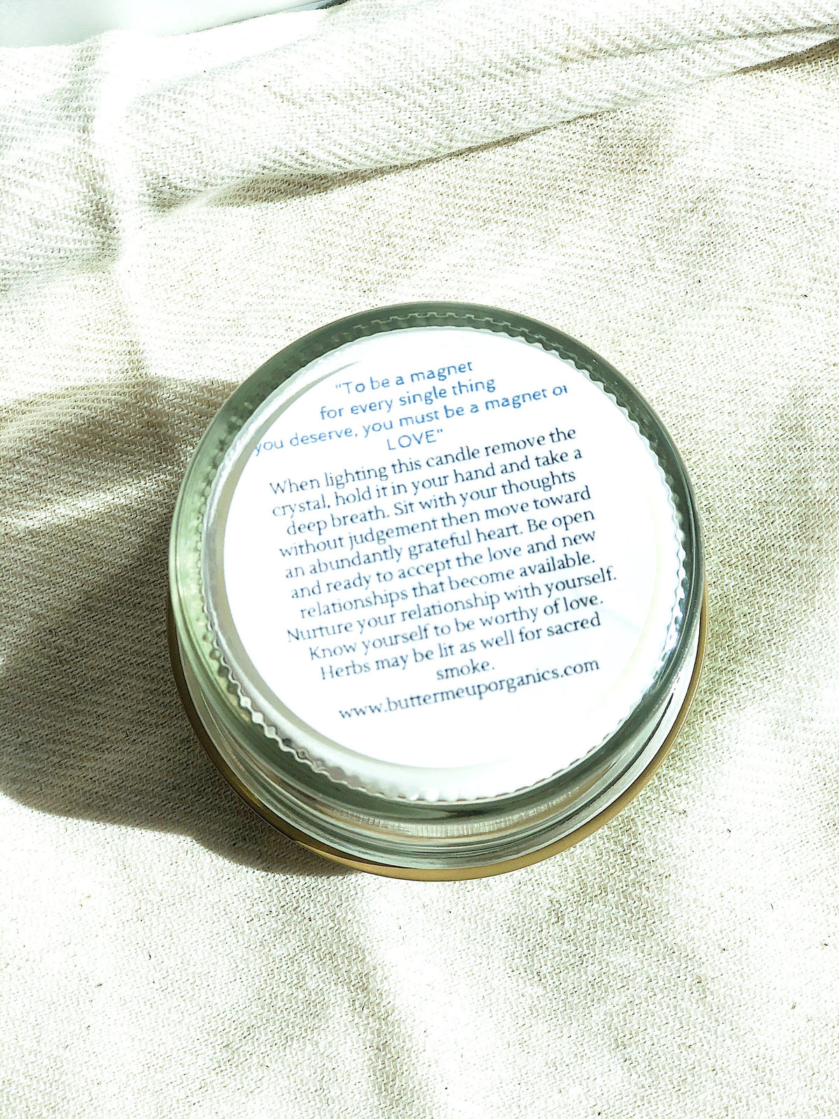 Love Spell / Intention Candle/ Ritual Candle / Love and Light / Rose by White Smokey