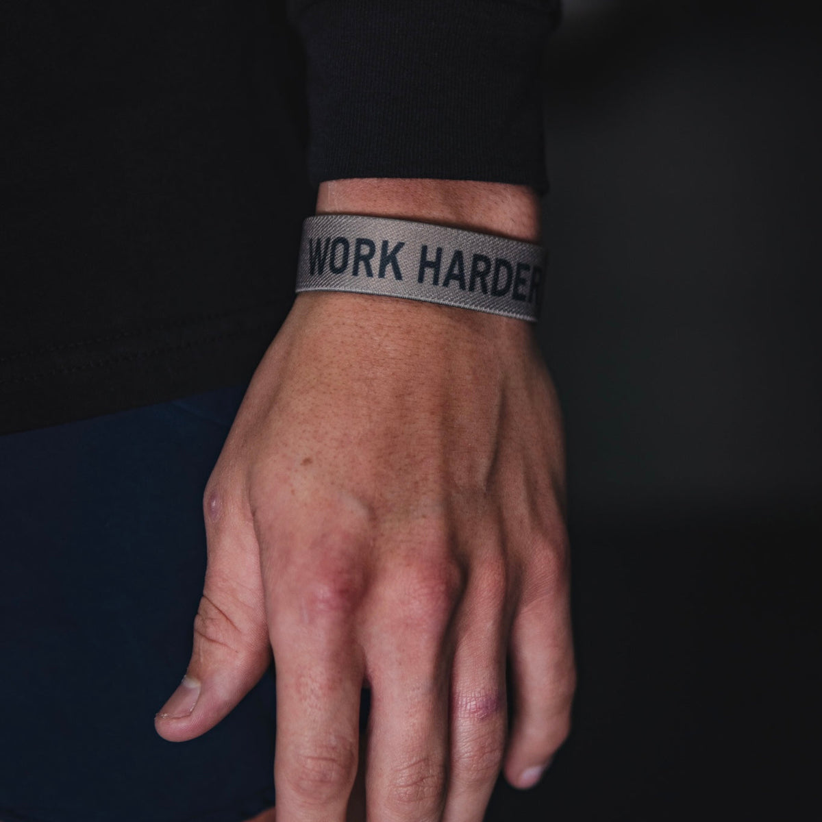 Work Harder Wristband by Tango Charlie Apparel