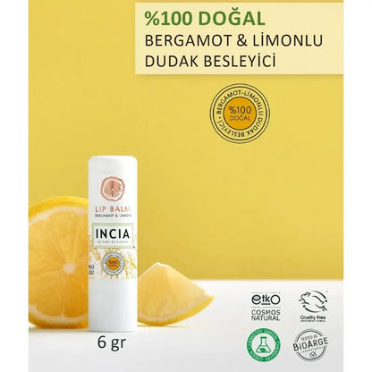 Incia Kids Cheerful Lemon Lip Balm Nourishing Formula 6g by Beauty Care Bag