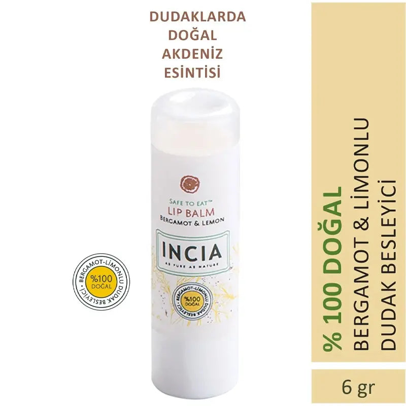 Incia Kids Cheerful Lemon Lip Balm Nourishing Formula 6g by Beauty Care Bag