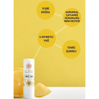 Incia Kids Cheerful Lemon Lip Balm Nourishing Formula 6g by Beauty Care Bag