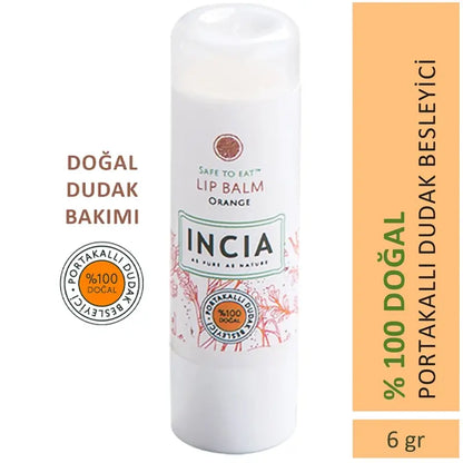 Incia Orange Nourishing Lip Balm with Shea Butter 6g by Beauty Care Bag