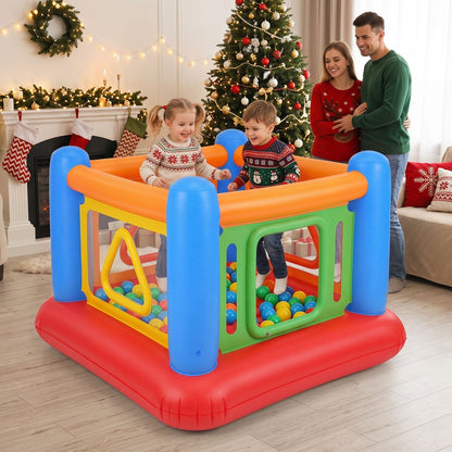 Inflatable Bounce House for Kids with Transparent Side WallsBounce HouseTorqelo.com
