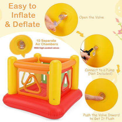 Inflatable Bounce House for Kids with Transparent Side WallsBounce HouseTorqelo.com