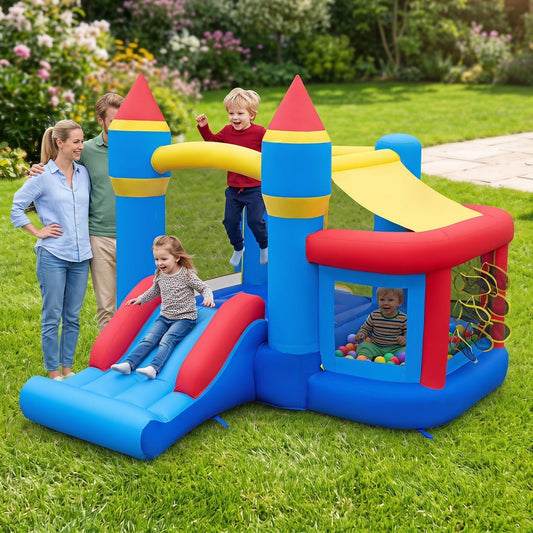Inflatable Bounce House with Slide and Ball Pit for KidsBounce HouseTorqelo.com