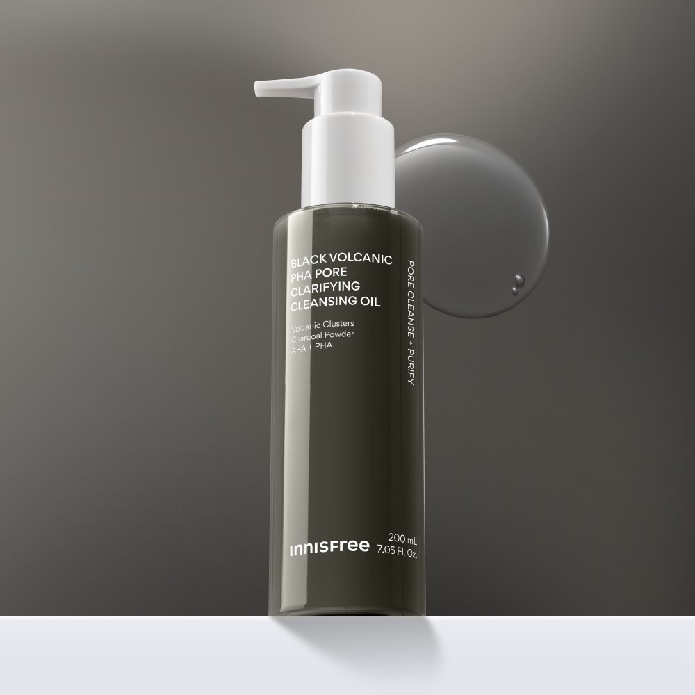 innisfree Black Volcanic PHA Pore Cleansing Oil 200ml by Seoulia