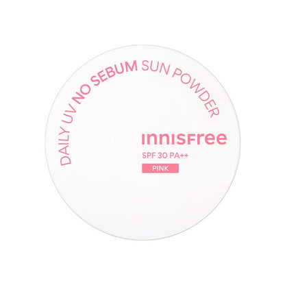 innisfree Daily UV No Sebum Sun Powder SPF30 PA++ 4g #Pink by Seoulia