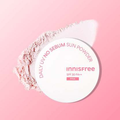 innisfree Daily UV No Sebum Sun Powder SPF30 PA++ 4g #Pink by Seoulia