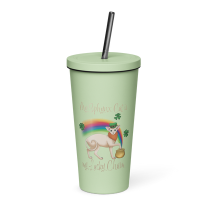 "MY SPHYNX CAT IS MY LUCKY CHARM" - TUMBLER by ReNewedPet