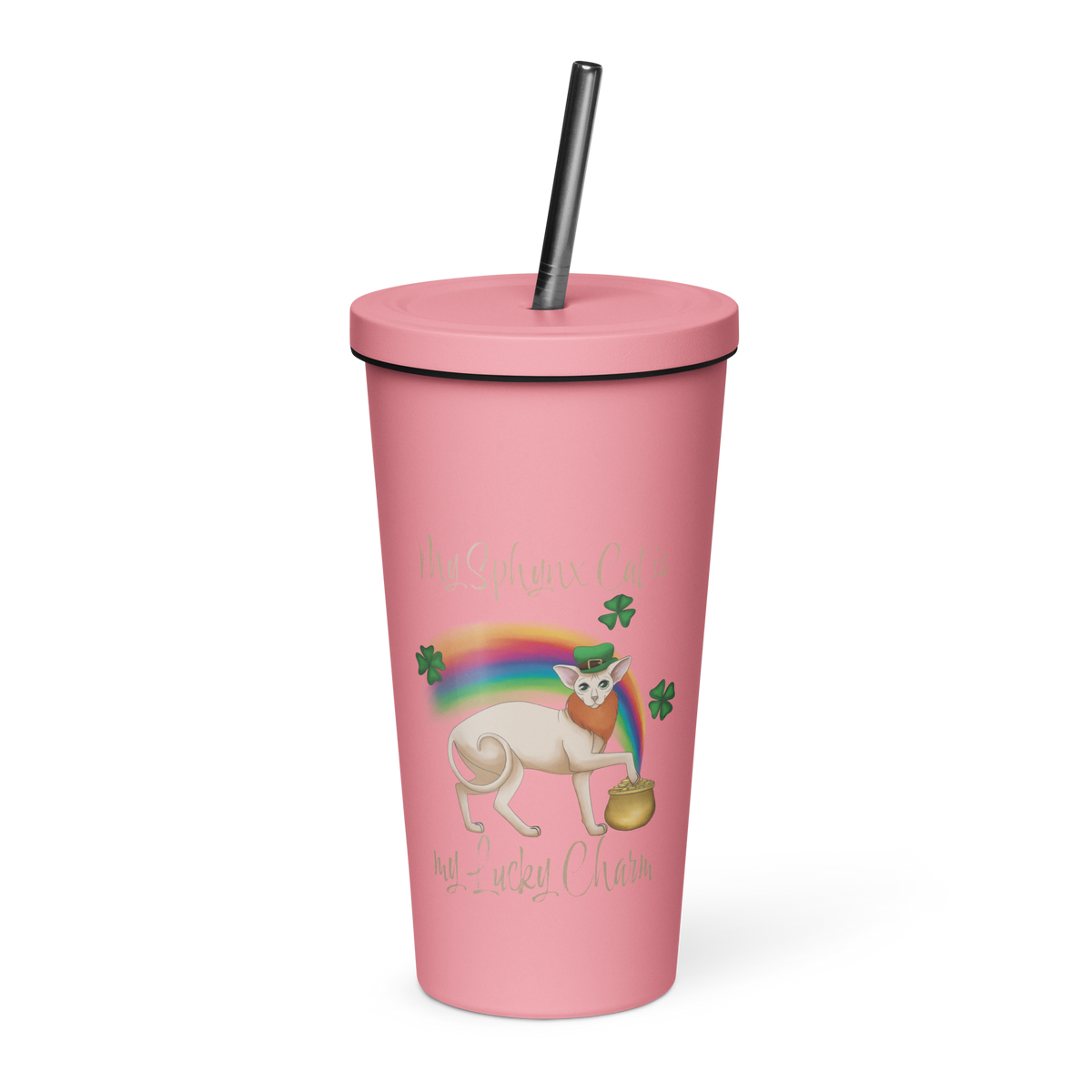 "MY SPHYNX CAT IS MY LUCKY CHARM" - TUMBLER by ReNewedPet