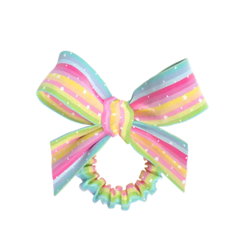 Invisibobble Slim Sprunchie Rainbows Hair Tie with Bow by Beauty Care Bag