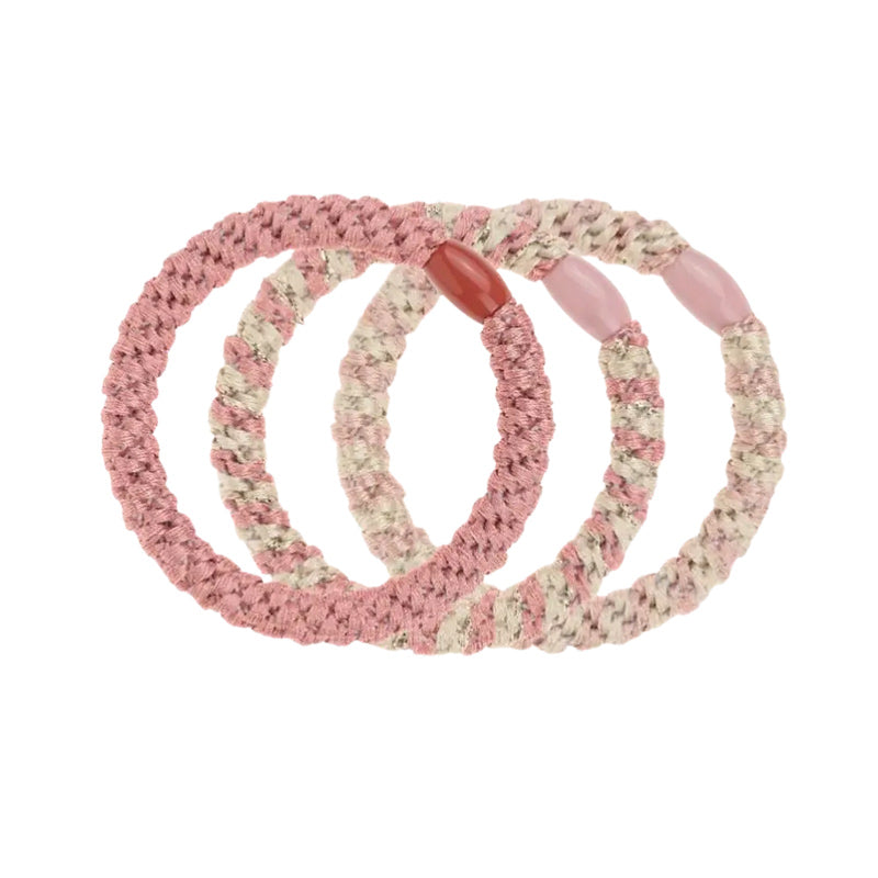 Invisibobble Twistar Blush Braids Hair Ties 3-Pack by Beauty Care Bag