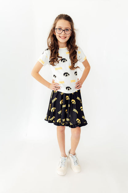 Iowa Black Tigerhawk Twirl SkortTwirl Skort - RuffleTorqelo.com
