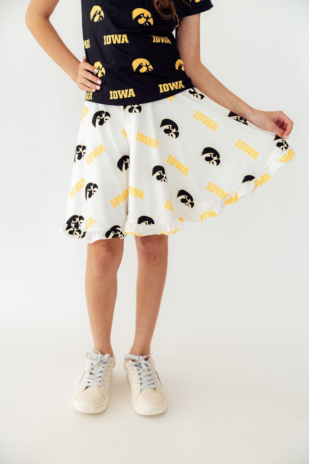 Iowa White Tigerhawk Twirl SkortTwirl Skort - RuffleTorqelo.com