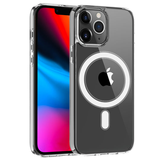 KIKO Transparent Clear MAGNETIC Magsafe Circle Case for iPhone 13 Pro by Black Electra