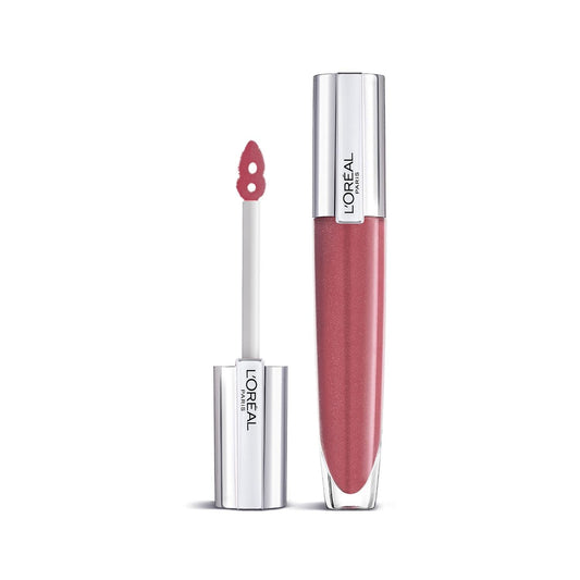 Loreal Paris Brilliant Signature Plump in Gloss 404 Insert - Moisturizing Shiny Lip Gloss by Beauty Care Bag