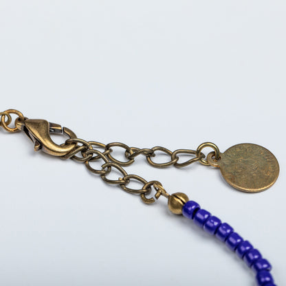 Iraqi Leaf Charm Beaded NecklaceNecklaces - FashionTorqelo.com
