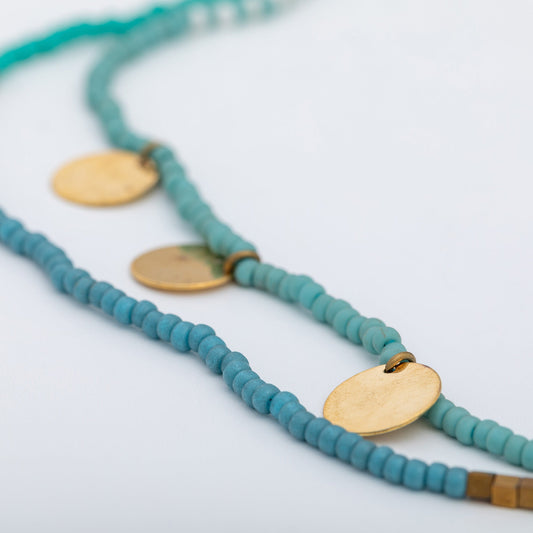 Iraqi Seed Beaded Strand NecklaceNecklaces - FashionTorqelo.com