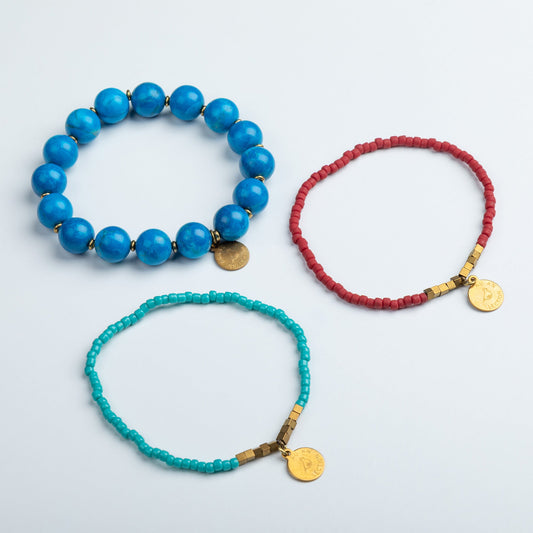 Iraqi Single Charm Beaded BraceletBracelets - FashionTorqelo.com