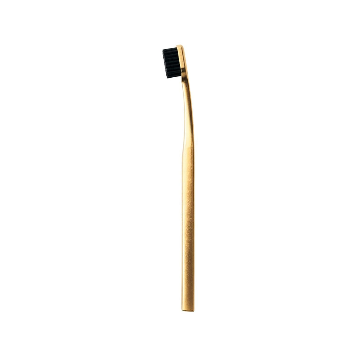 Aurezzi 24K Gold Black Soft Toothbrush for Gentle Cleaning by Beauty Care Bag