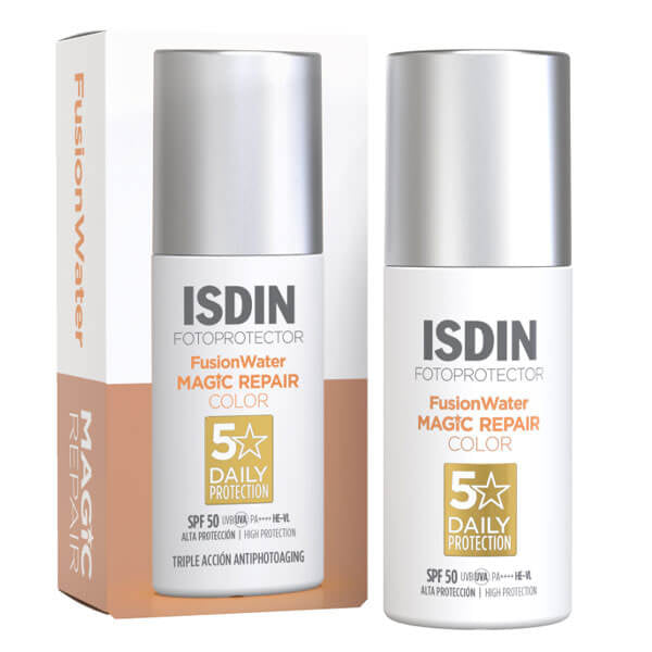 ISDIN Fotoprotector Fusion Water Magic Repair Color SPF50 50ml by Beauty Care Bag