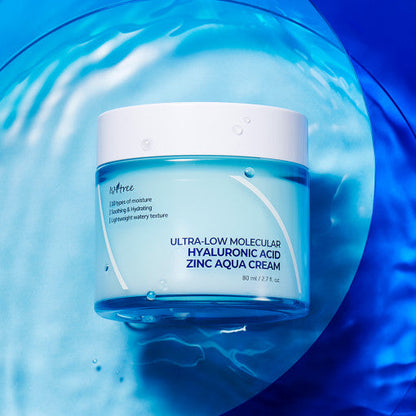 Isntree Ultra-Low Molecular Hyaluronic Acid Zinc Aqua Cream 80ml by Seoulia