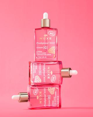 Nuxe Prodigieuse Boost: Vitamin C Glow Boosting Serum | Vegan Facial Serum for Fine Line Reduction & Radiant Skin by Beauty Care Bag