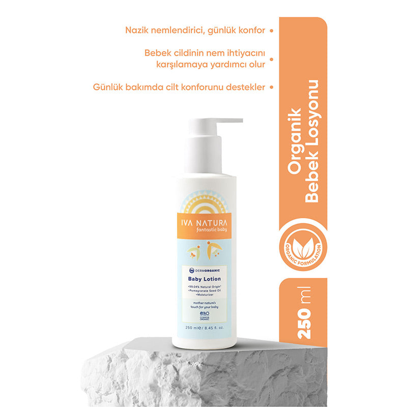 Iva Natura Organic Baby Body Lotion for Gentle Moisture 250 ml by Beauty Care Bag