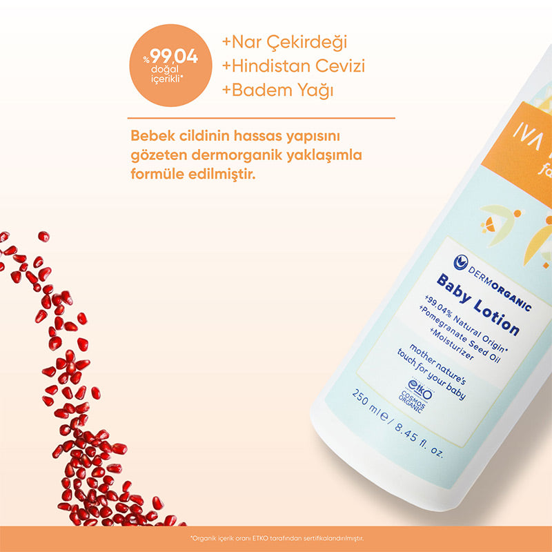 Iva Natura Organic Baby Body Lotion for Gentle Moisture 250 ml by Beauty Care Bag