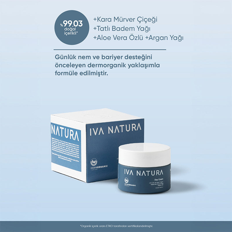 Iva Natura Organic Day Cream with Wheat Germ Oil 50 ml by Beauty Care Bag