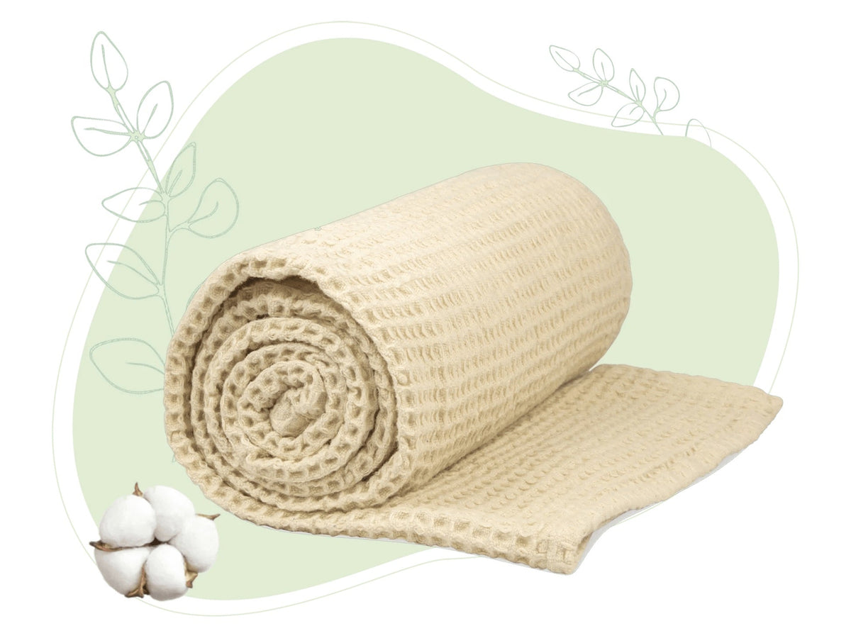 Cotton waffle weave throw – view 6