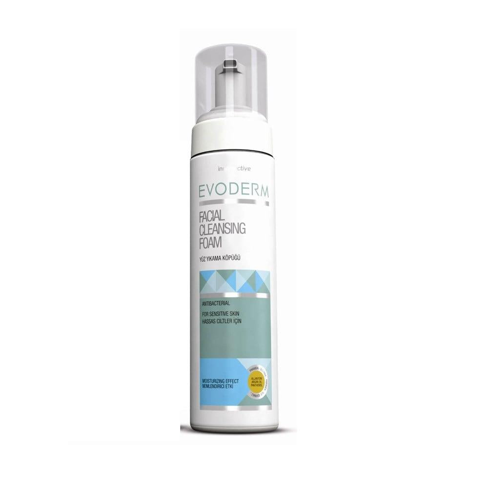 Evoderm Facial Cleansing Foam for Sensitive Skin - Gentle, Moisturizing Face Wash - 200ml by Beauty Care Bag