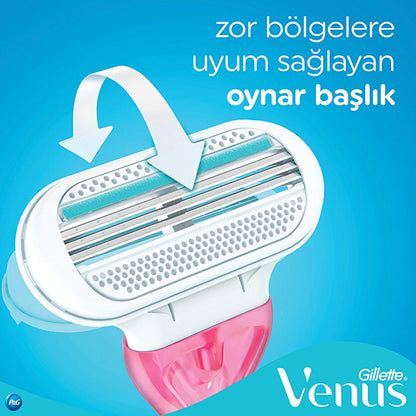 Gillette Venus Sensitive: Women's Razor for Smooth, Irritation-Free Shaving - Designed for Best Razor for Sensitive Skin by Beauty Care Bag