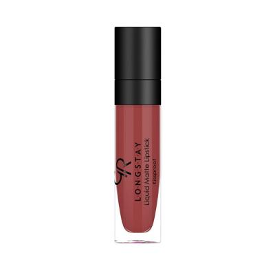 Golden Rose Liquid Matte Lipstick - Long-Lasting Lip Color with Vitamin E & Avocado Oil by Beauty Care Bag
