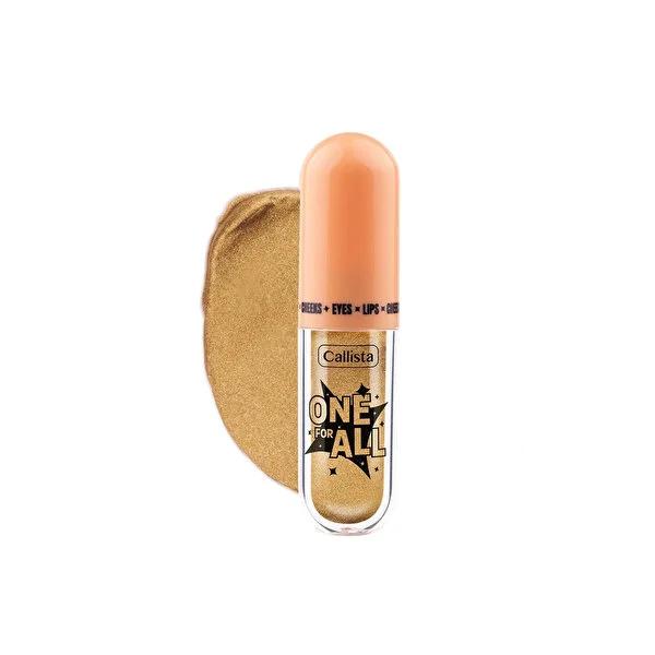 One For All Likit Gšz Farõ Endless Wisdom No:03 - Golden Metallic Makeup Highlighter for Eyes, Lips & Cheeks by Beauty Care Bag
