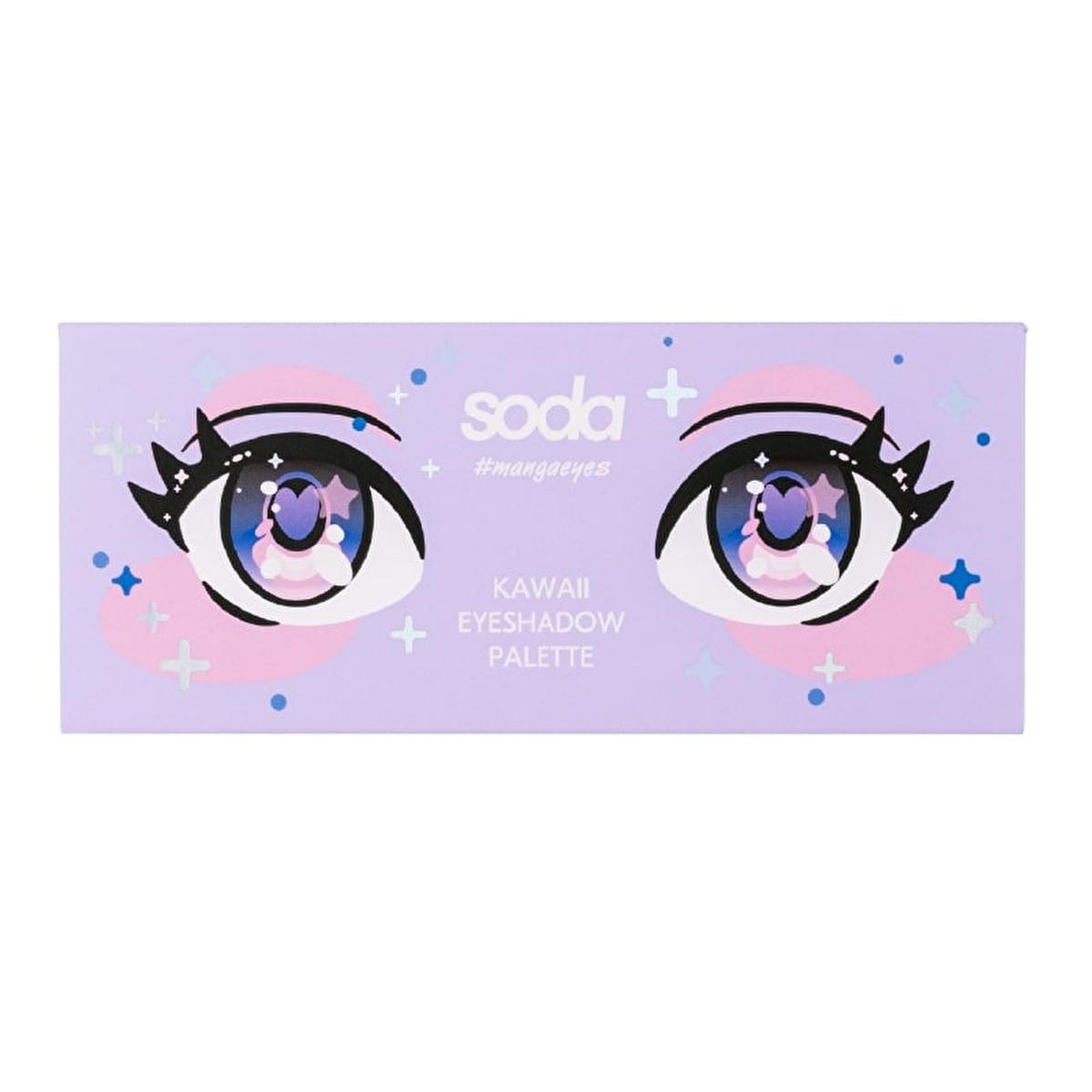 Soda Far Kawaii Eyeshadow Palette: Unleash Vibrant Manga Eyes with Highly Pigmented, Easy-to-Blend Colors by Beauty Care Bag