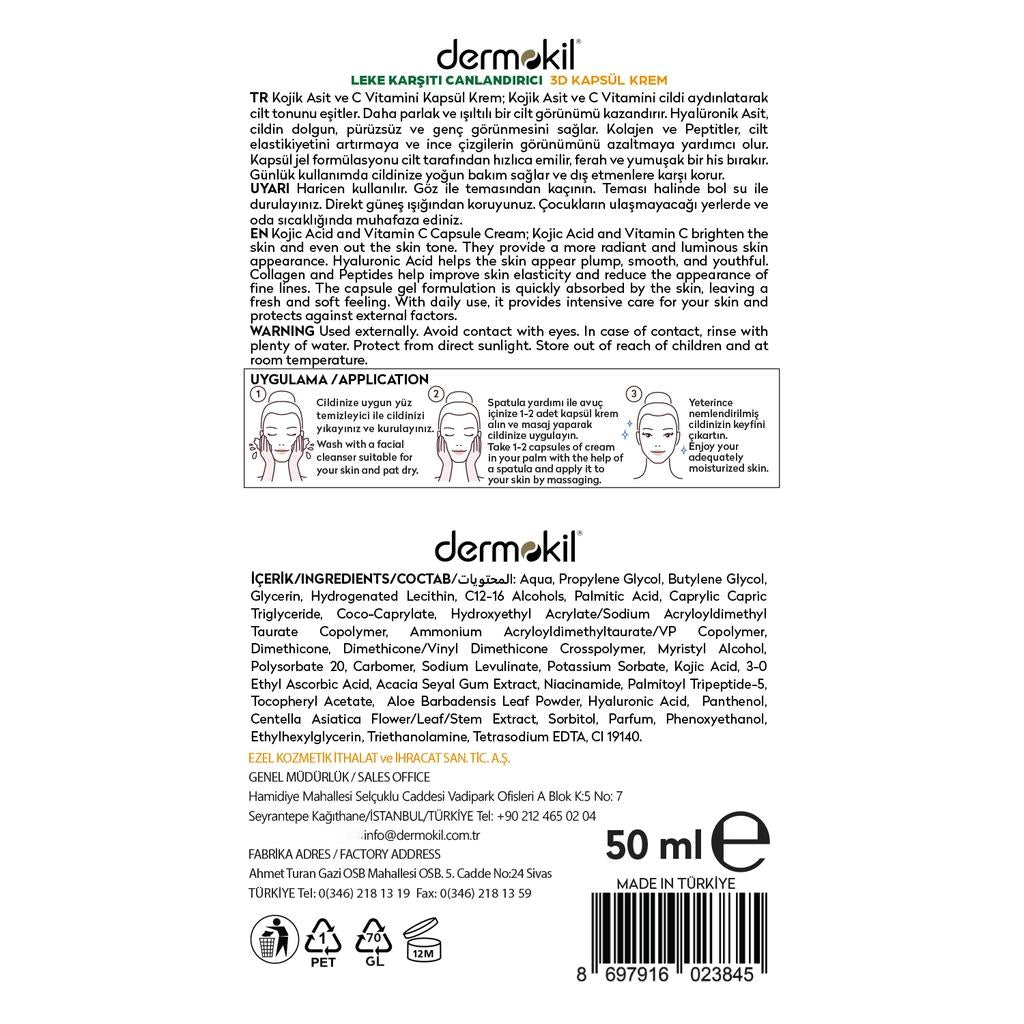 Dermokil Kojic Acid & Vitamin C Brightening Cream 50 ml by Beauty Care Bag