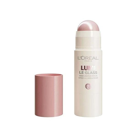 L'OrŽal Paris Lumi Glass Wet-Look Makeup Highlighter Stick for Radiant Glow - Glassy Pink Ballet by Beauty Care Bag